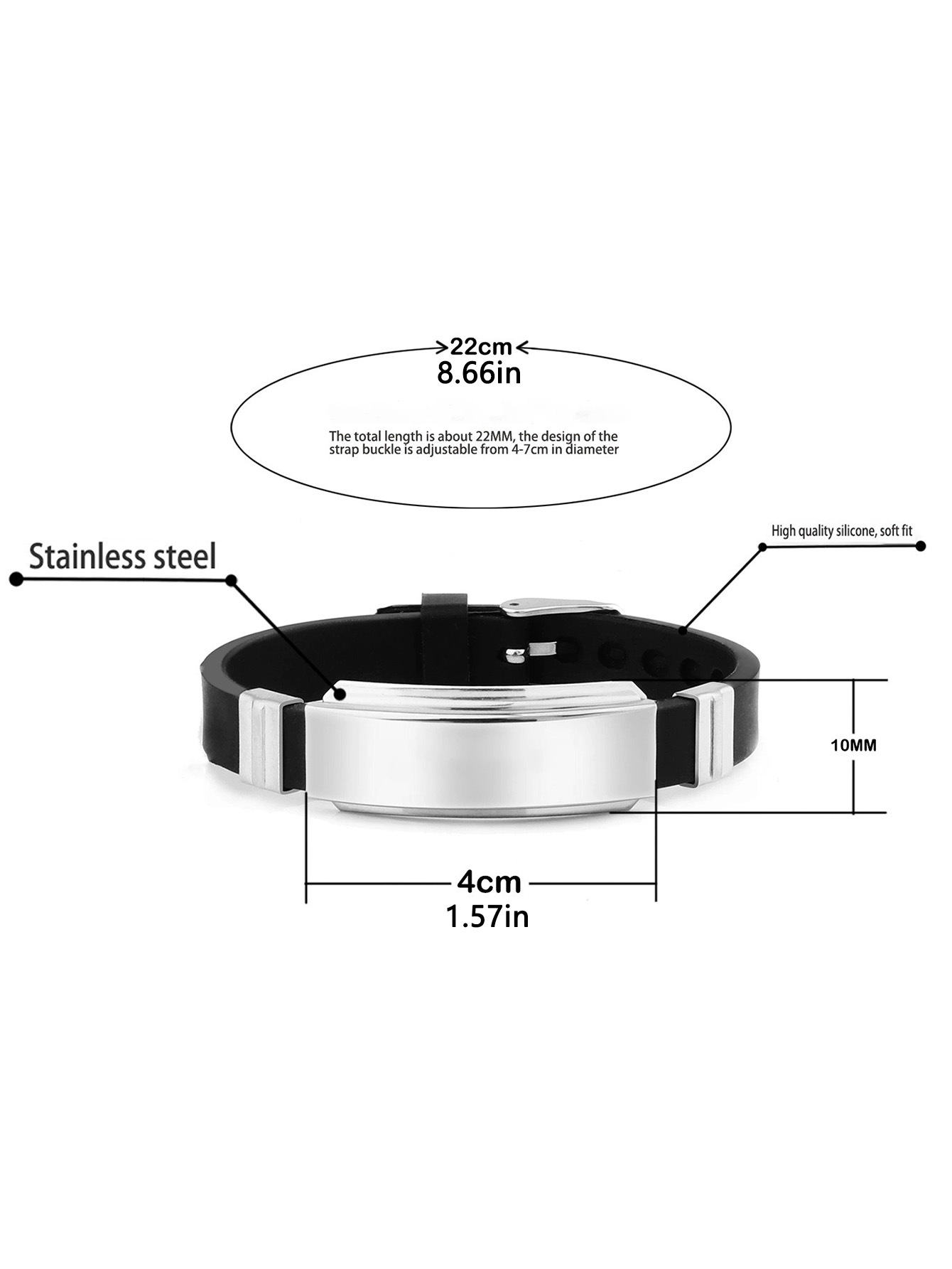 Custom Engraved Alloy Name Bracelet